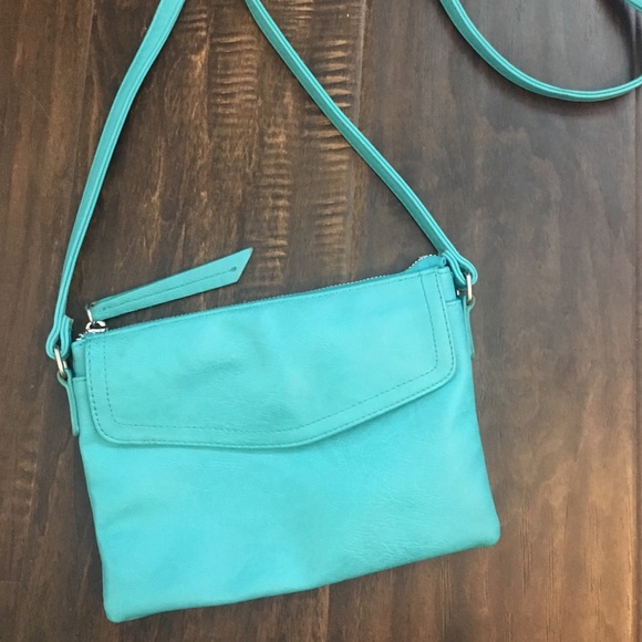 Turquoise Cross Body Bag - Picture 1 of 3